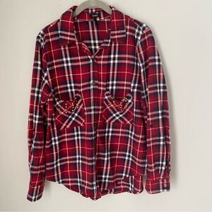 Nollie Women’s Button Down Flannel Shirt